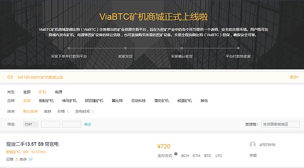 ViaBTC宣布关闭矿机商城 曾获比特大陆A轮投资