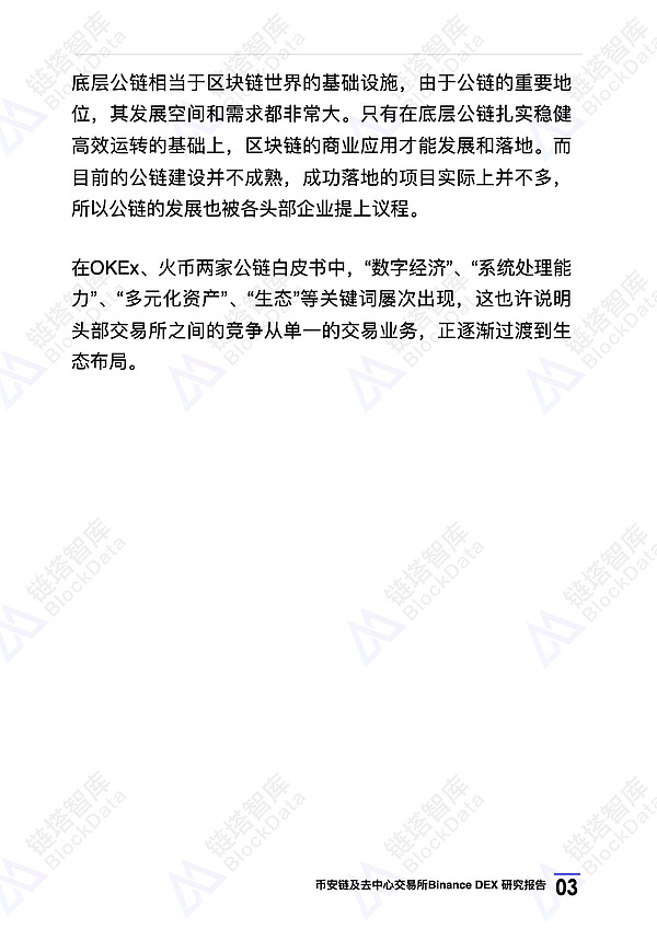 币安链及去中心化交易所Binance DEX 研究报告