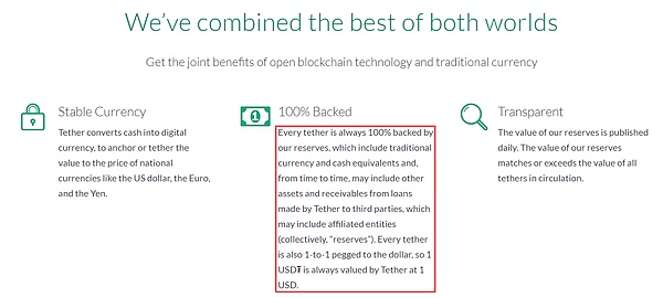 Tether更新官网信息 隐晦承认储备金不足与USDT超发问题