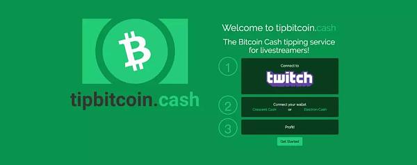 BCH社区推出Tipbitcoin.cash打赏工具 暂不上线Youtube和Facebook