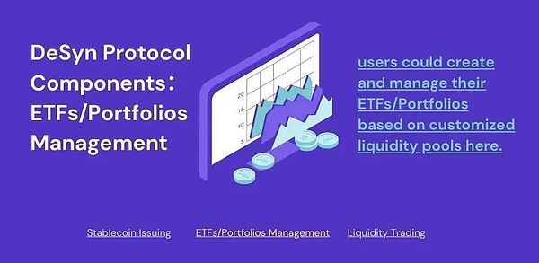 金融皆可defi 即使etf 提供投资组合 Etf交易平台的desyn 金色财经