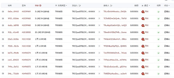 用户钱包地址经常收到0 trx 这种链上引流方式是什么原理